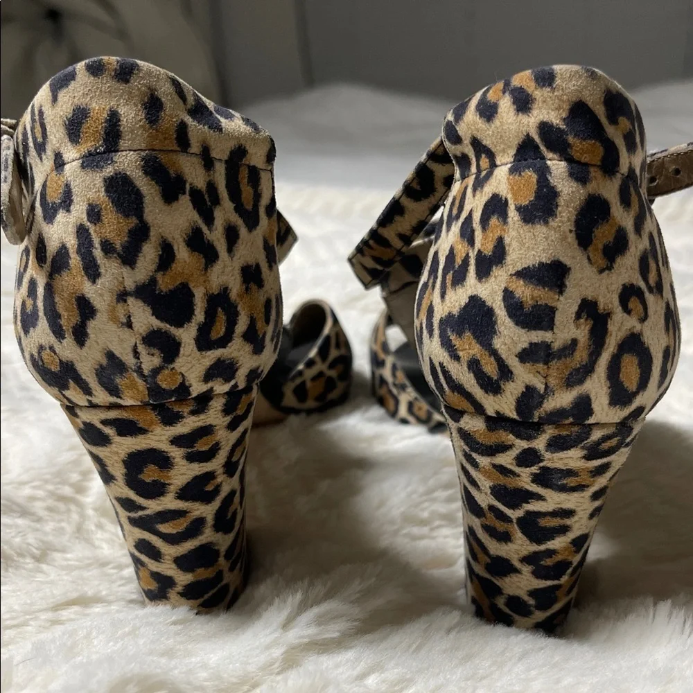 Anyi Lu Electra Leopard Print Women's Sandals